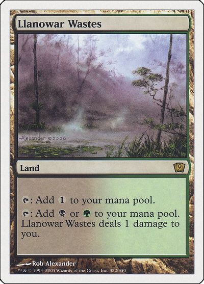 Llanowar Wastes card art