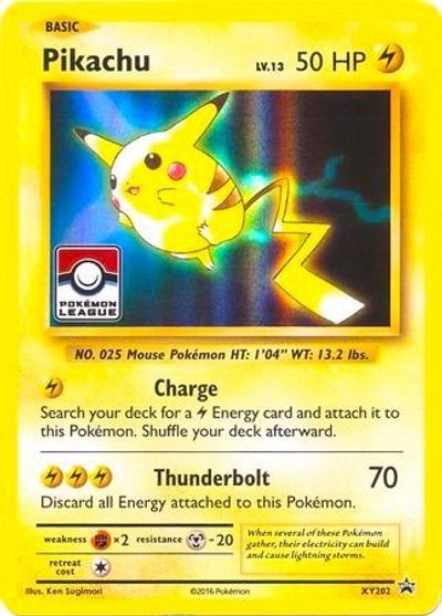 Pikachu - XY202 (Pokemon League) card art