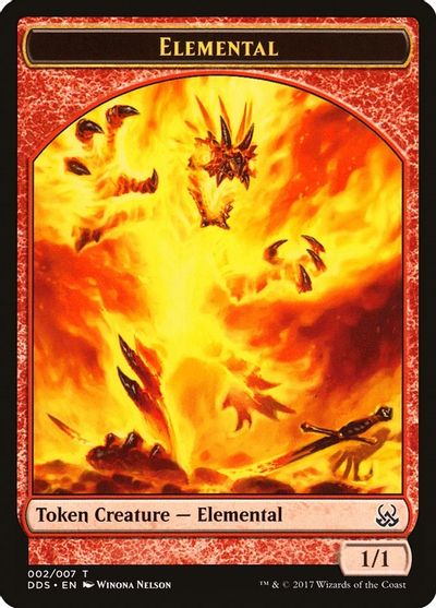 Elemental Token card art