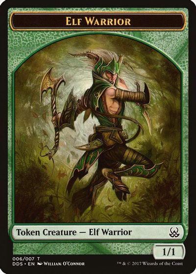 Elf Warrior Token card art