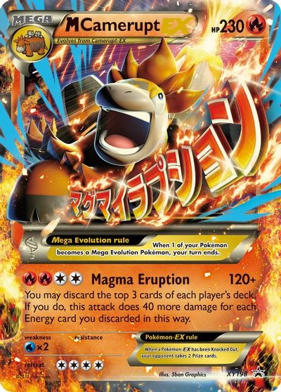 M Camerupt EX - XY198 card art