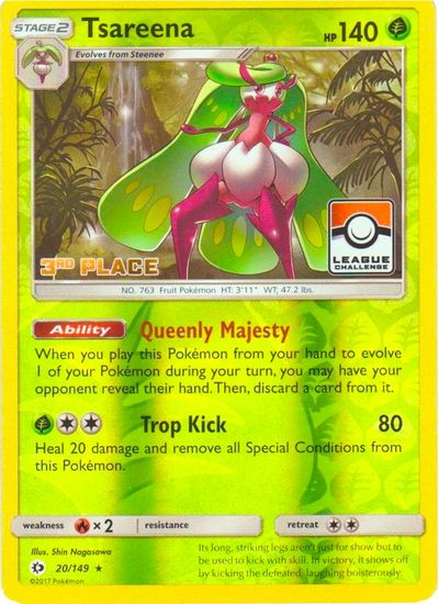 Tsareena - 20/149 (League Challenge) [3rd Place] card art