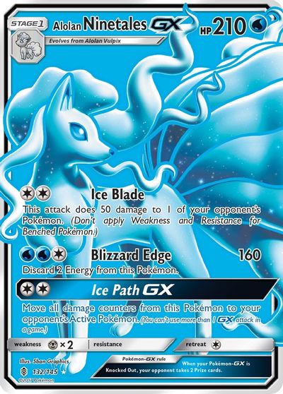 Alolan Ninetales GX (Full Art) card art