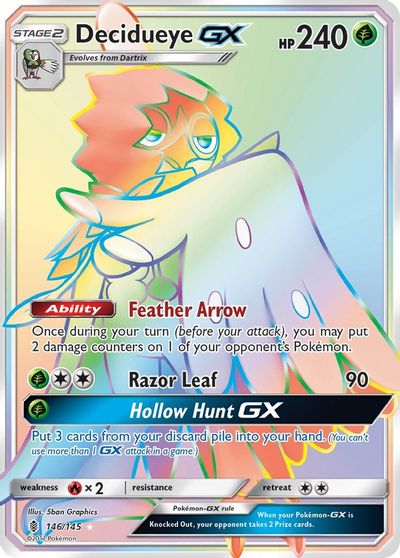 Decidueye GX (Secret) card art