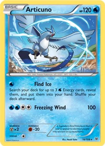 Articuno - 16/108 (XY Roaring Skies) card art