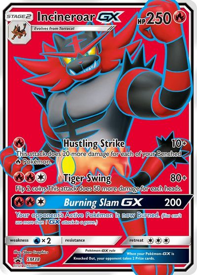 Incineroar GX - SM38 card art