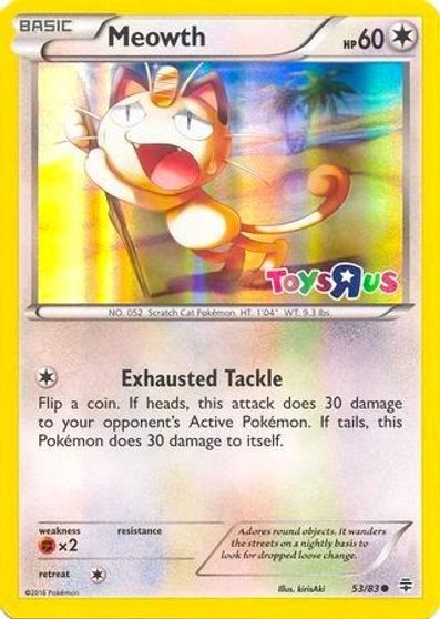 Meowth - 53/83 (Toys R Us Promo) card art