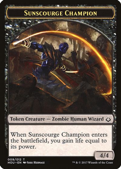 Sunscourge Champion Token card art