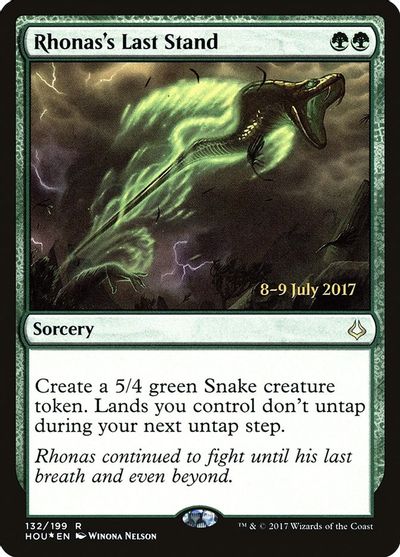 Rhonas's Last Stand card art