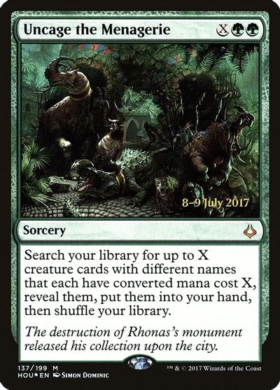 Uncage the Menagerie card art