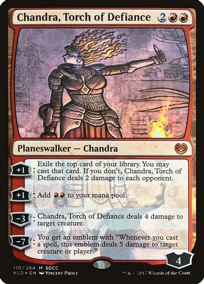 Chandra, Torch of Defiance (SDCC 2017 Exclusive) card art