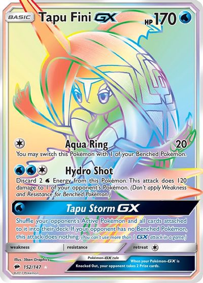 Tapu Fini GX (Secret) card art