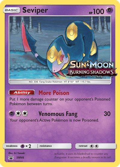 Seviper - SM46 (Prerelease) card art