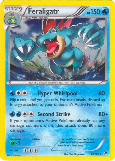Feraligatr - 17/119 (Cosmos Holo) card art