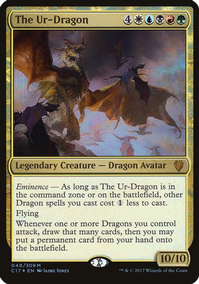 The Ur-Dragon (Commander 2017) card art