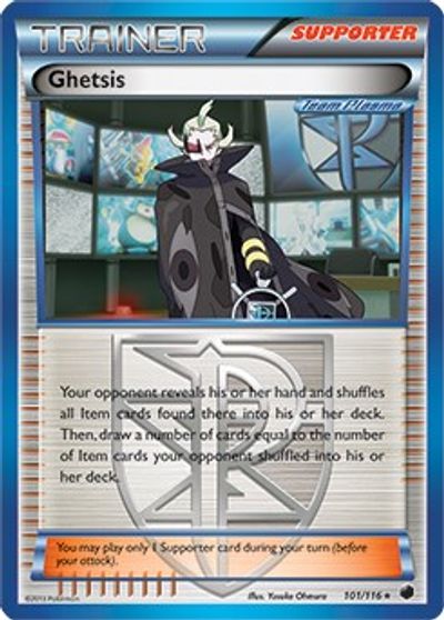 Ghetsis - 101/116 (BW Plasma Freeze) card art