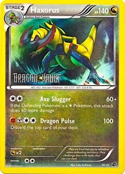 Haxorus - 16/20 (Dragon Vault) card art