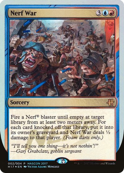 Nerf War card art