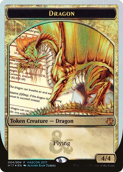 Dragon Token (Gold) card art