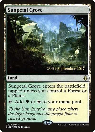 Sunpetal Grove card art