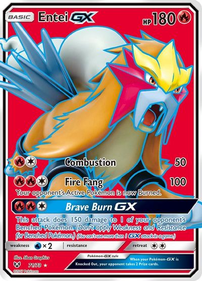 Entei GX (Full Art) card art