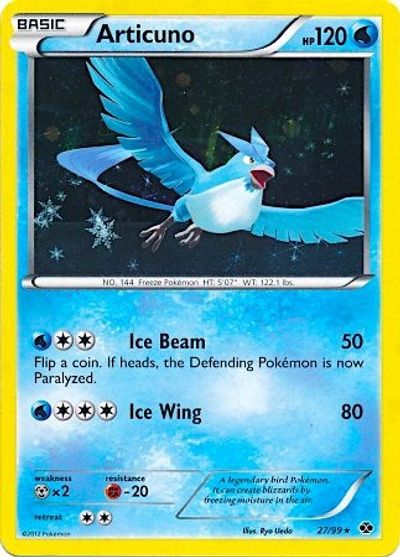 Articuno - 27/99 (Next Destinies) card art