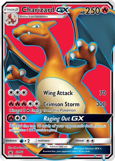 Charizard GX - SM60 card art