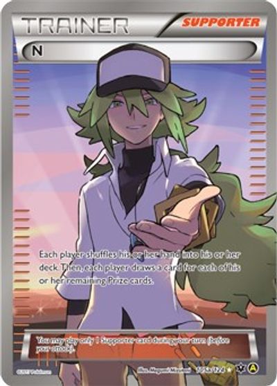 N (Supporter) - 105a/124 card art