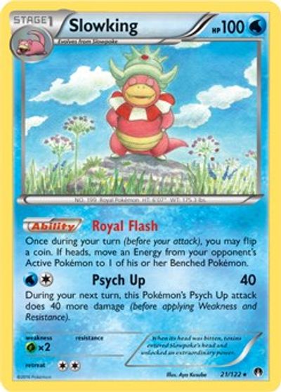 Slowking - 21/122 (Cosmos Holo) card art