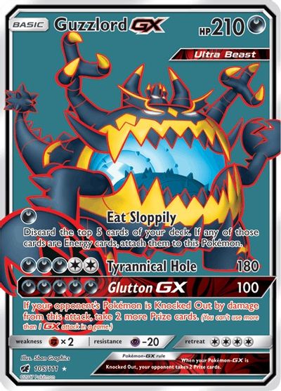 Guzzlord GX (Full Art) card art