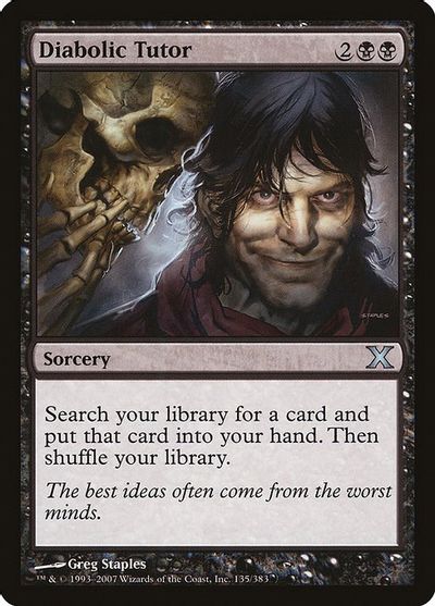 Diabolic Tutor card art