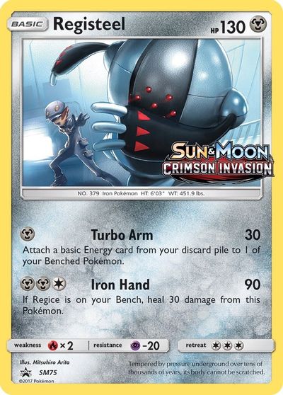 Registeel - SM75 (Prerelease) card art