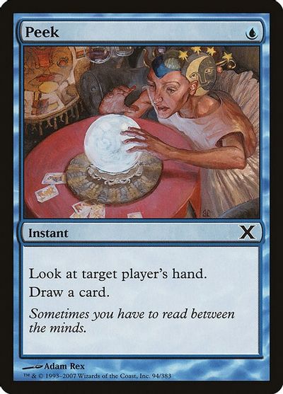 Peek card art