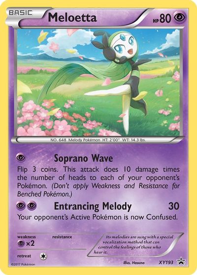 Meloetta - XY193 card art
