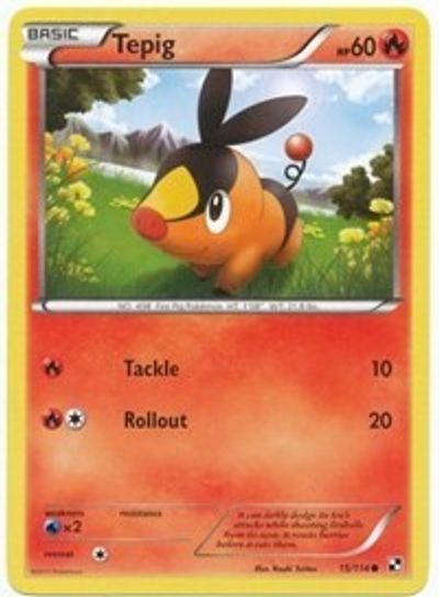 Tepig 15/114 (Cosmos Holo) card art