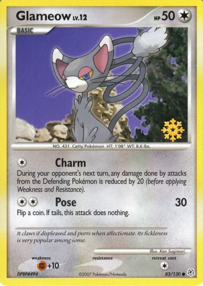 Glameow 83/130 card art
