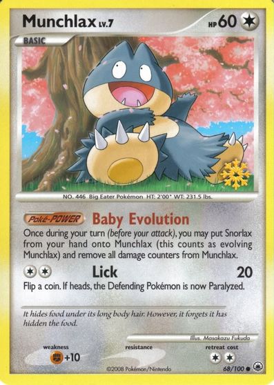 Munchlax - 68/100 card art