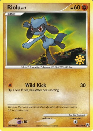 Riolu - 61/130 card art