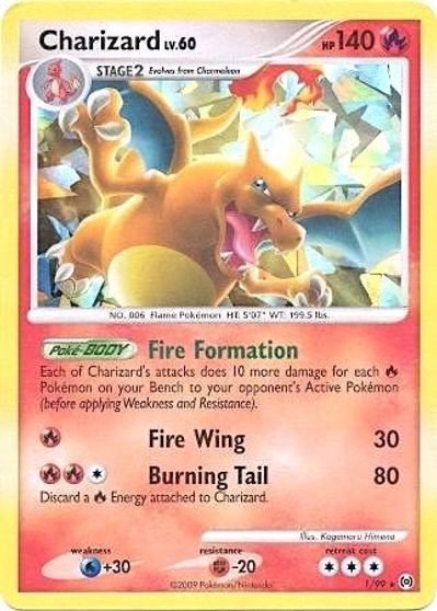 Charizard - 1/99 (Cracked Ice Holo) card art
