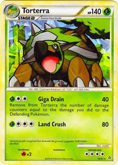 Torterra - 10/95 (Cracked Ice Holo) card art