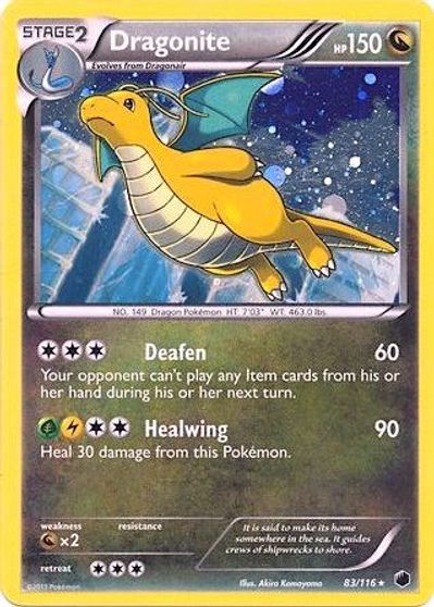 Dragonite - 83/116 (Cosmos Holo) card art