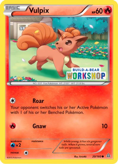 Vulpix - 20/160 (Build-A-Bear Workshop Exclusive) card art