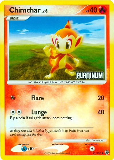Chimchar - 56/100 [Platinum] card art