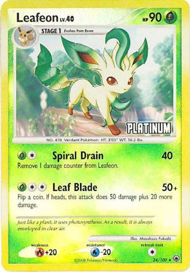 Leafeon - 24/100 [Platinum] card art
