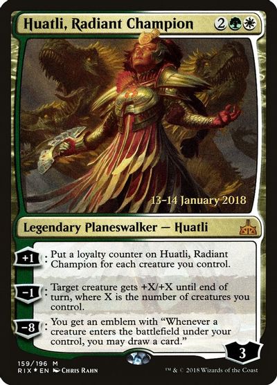 Huatli, Radiant Champion card art