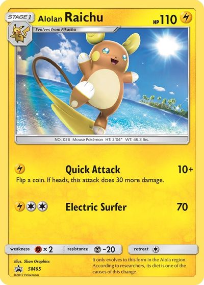 Alolan Raichu - SM65 card art