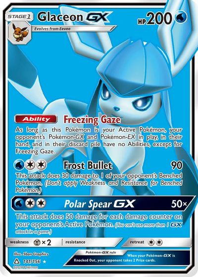 Glaceon GX (Full Art) card art