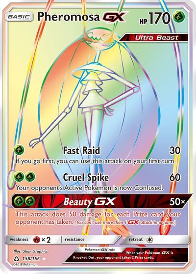 Pheromosa GX (Secret Rare) card art
