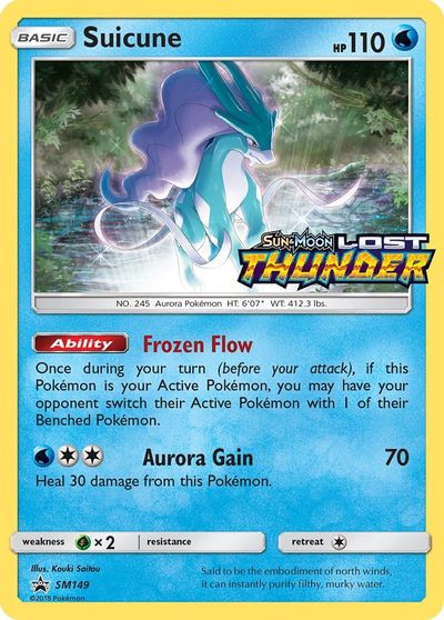 Suicune - SM149 (Prerelease) card art