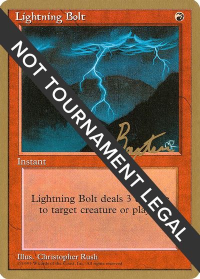Lightning Bolt - 1996 George Baxter (4ED) card art